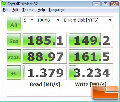 CrystalDiskMark v2.2 Benchmark