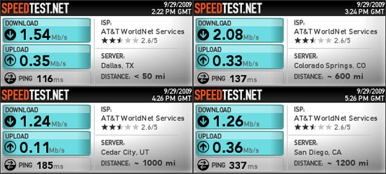 Gogo Inflight Internet WiFi Broadband Speed Testing