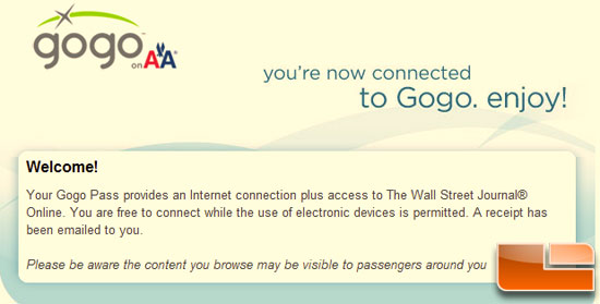 Gogo Inflight Internet WiFi Login