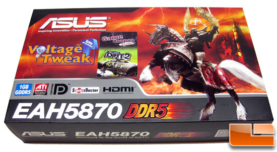 ASUS Radeon HD EAH 5870 Video Card Retail Box Front
