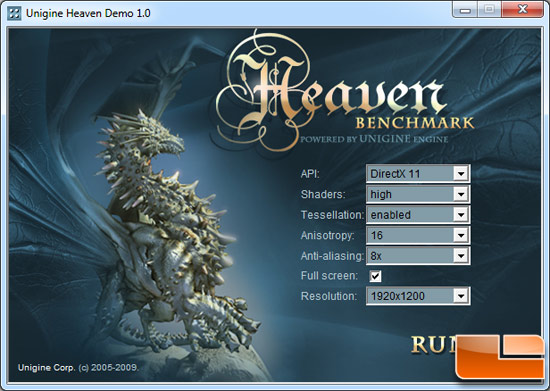 DirectX 11 benchmark Unigine engine