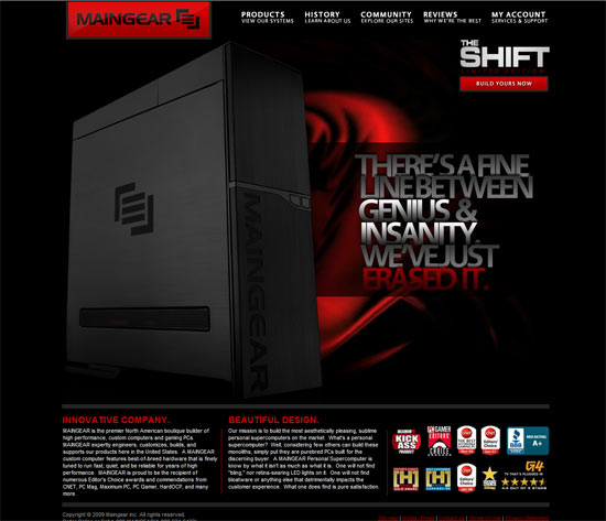 Maingear Website