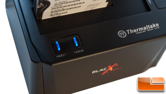 Thermaltake Blacx Duet Dock - LEDs