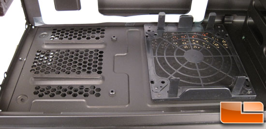Cooler Master Sniper Black Edition PSU and Lower Fan mount area