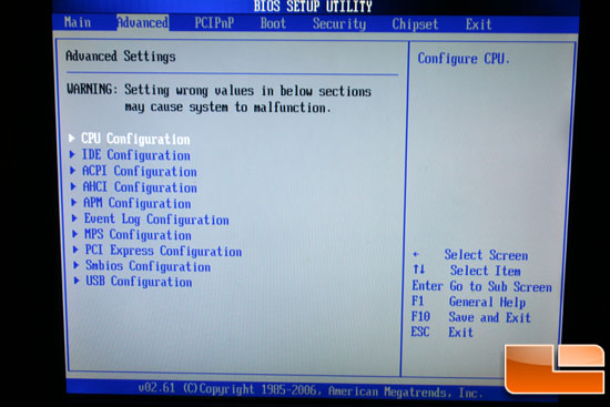 The Zotac IONITX-A-U Atom 330 BIOS