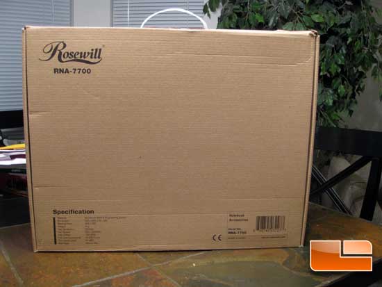Rosewill RNA-7700 Notebook Cooler Review