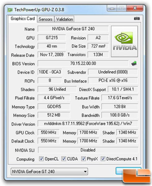 GPUz 0.3.8 GPUz 0.3.8