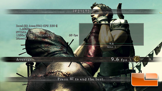 Resident Evil 5 High Results