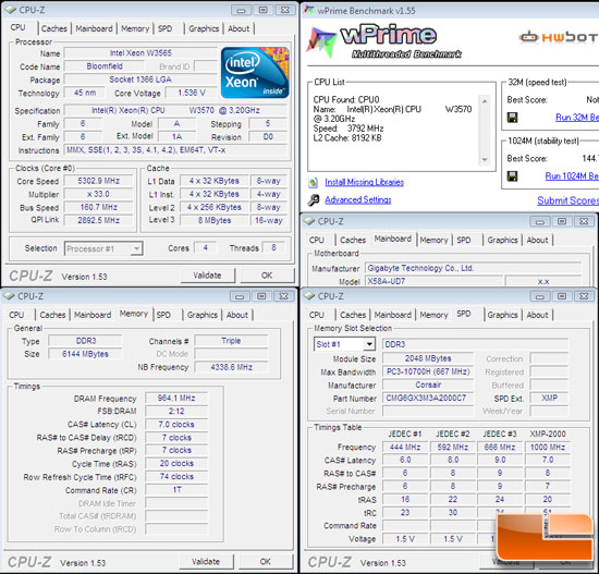 Gigabyte X58A-UD7 Motherboard LN2 Overclocking