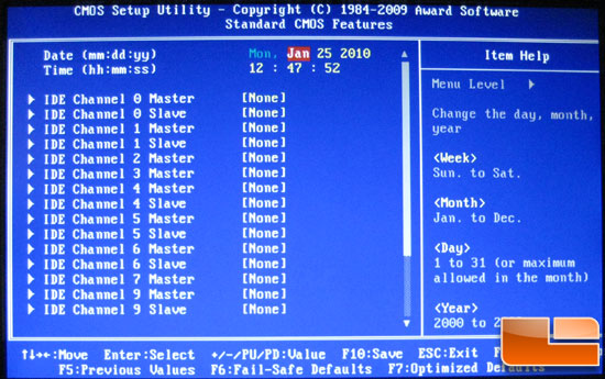 Gigabyte X58A-UD7 BIOS Hard-drives