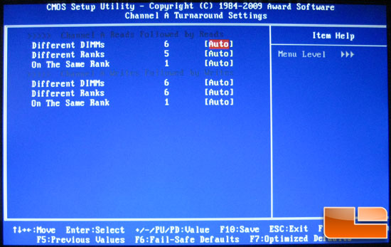 Gigabyte X58A-UD7 BIOS Memory