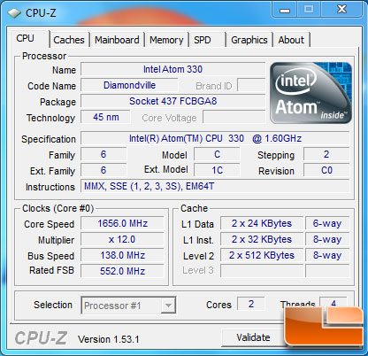 ASRock A330ION BIOS OCTweaker