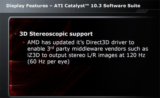 Catalyst Control Center 10.3 Stereoscopic 3D