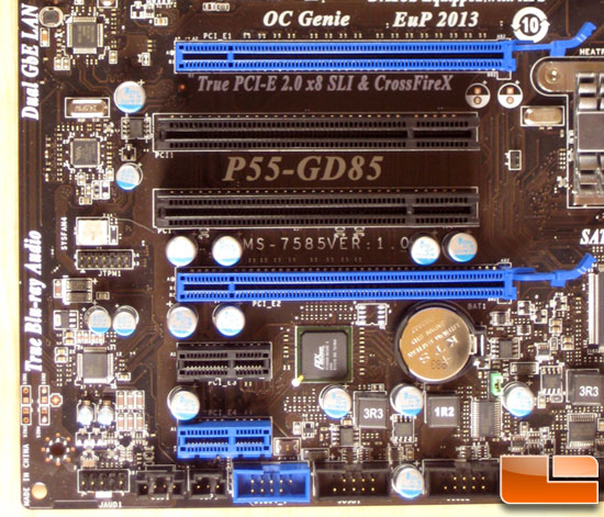 MSI P55 GD-85 PCIE Slots