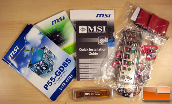 MSI P55 GD-85 Peripherals