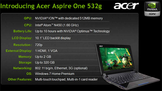 Acer Aspire One 532g