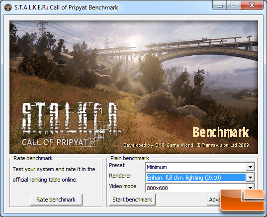 Stalker Call of Pripyat DX11 
Performance Benchmark