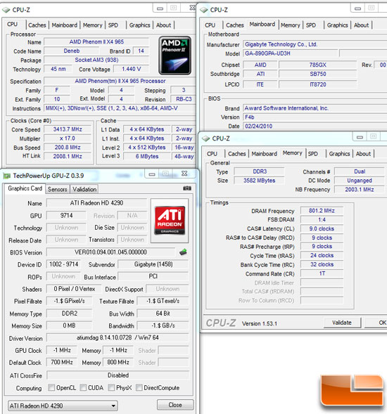 AMD 890GX Test Settings