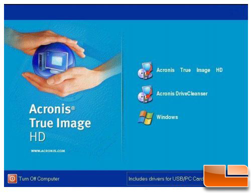 Kingston v series 30GB Acronis Screen