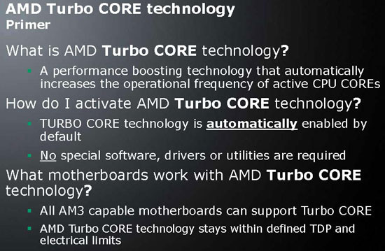 AMD Turbo CORE Technology