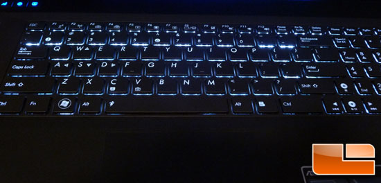 ASUS G73Jh Backlit Keyboard