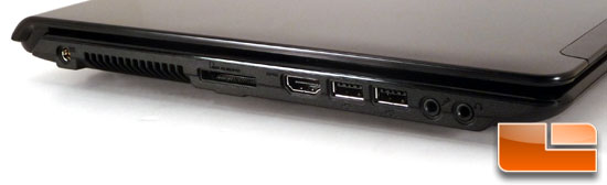 ASUS UL50Vf Left Side