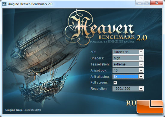 DirectX 11 benchmark Unigine engine