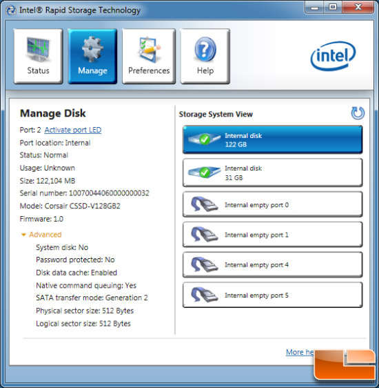 Corsair Nova INTEL TOOL INFO