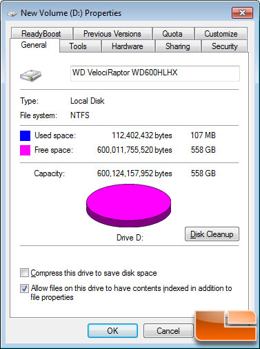 Western Digital VelociRaptor 600GB Hard Drive Actual Capacity