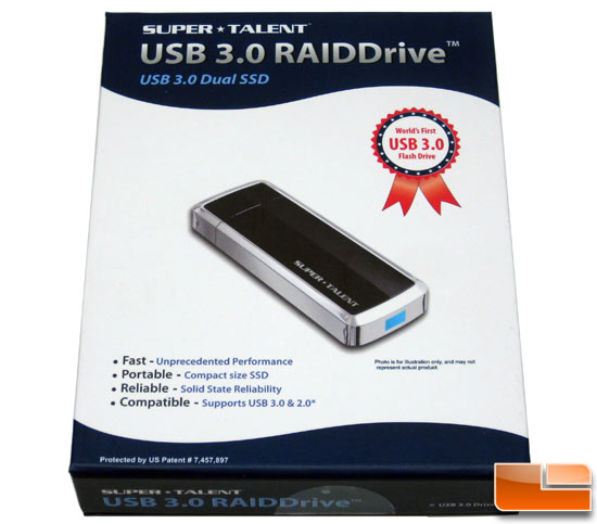 Super Talent 64GB RAIDDrive USB 3.0 Flash Drive Box