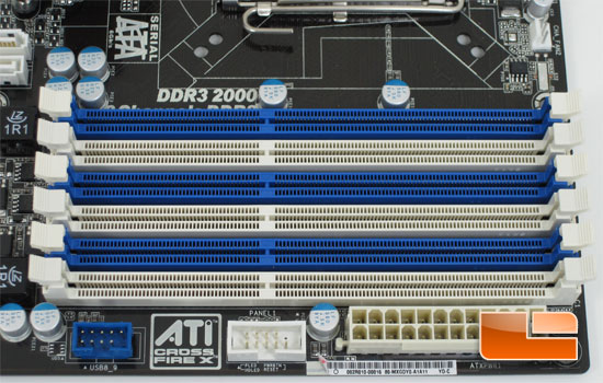 ASRock X58 Extreme3 Memory Bank