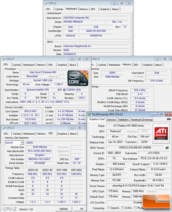 Kingston HyperX Lovo Test Settings