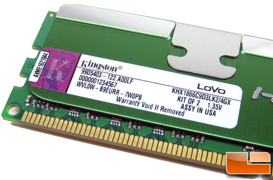 Kingston 1866MHz Low-Voltage DDR3 Memory Kit