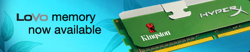 Kingston Low Voltage DDR3 
Memory Kit