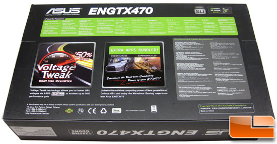 ASUS GeForce ENGTX470 Video Card Retail Box Back