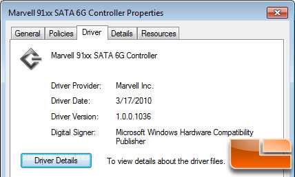SATA 6GBps Marvell 91xx  1036 Driver