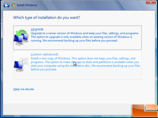 Windows 7 Type