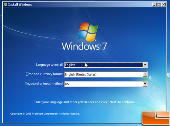 Windows 7 Language Setup