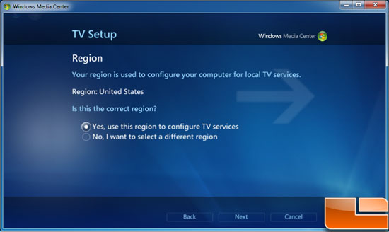 Windows 7 Media Center Live TV