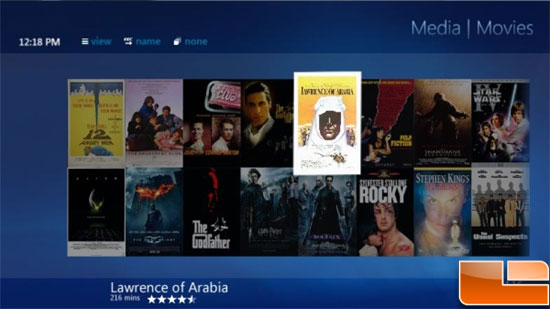 Windows 7 Media Browser Movie Library
