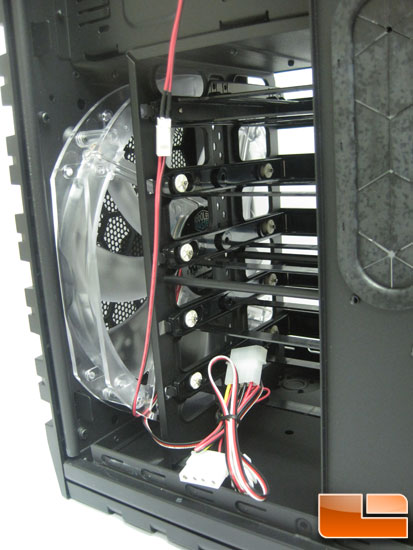 Cooler Master HAF X space behind the internal bays