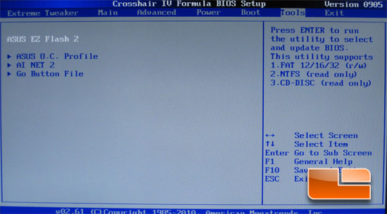 ASUS Crosshair IV Formula BIOS