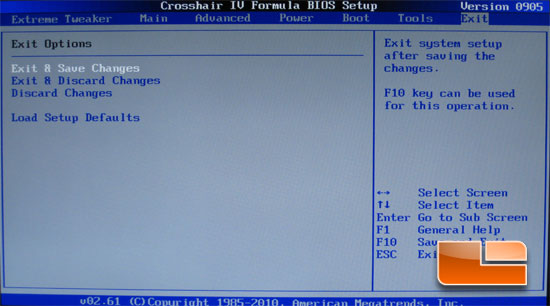 ASUS Crosshair IV Formula BIOS