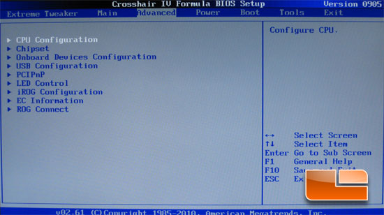 ASUS Crosshair IV Formula BIOS