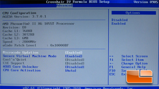 ASUS Crosshair IV Formula BIOS