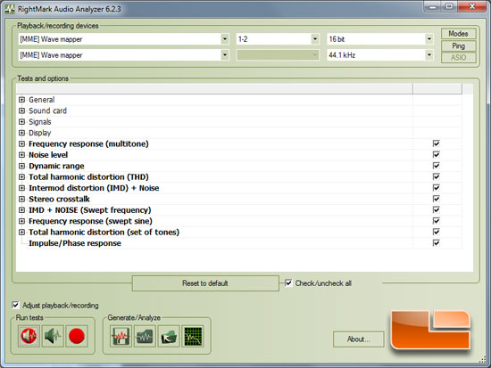 RightMark Audio Analyzer