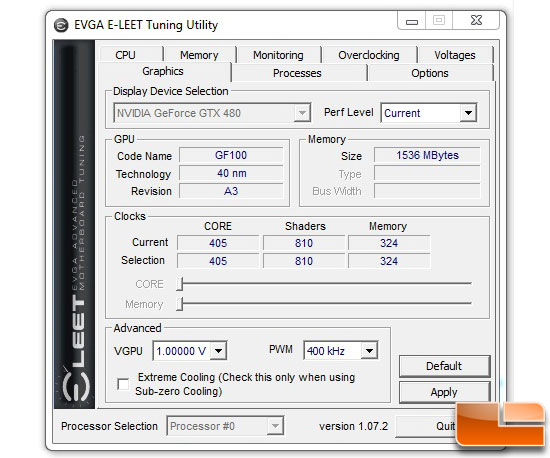 EVGAs E-LEET tuning tool