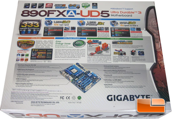 GIGABYTE 890FXA-UD5 Box and Bundle