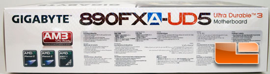 GIGABYTE 890FXA-UD5 Box and Bundle
