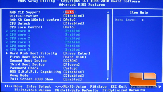 GIGABYTE 890FXA-UD5 BIOS Pages